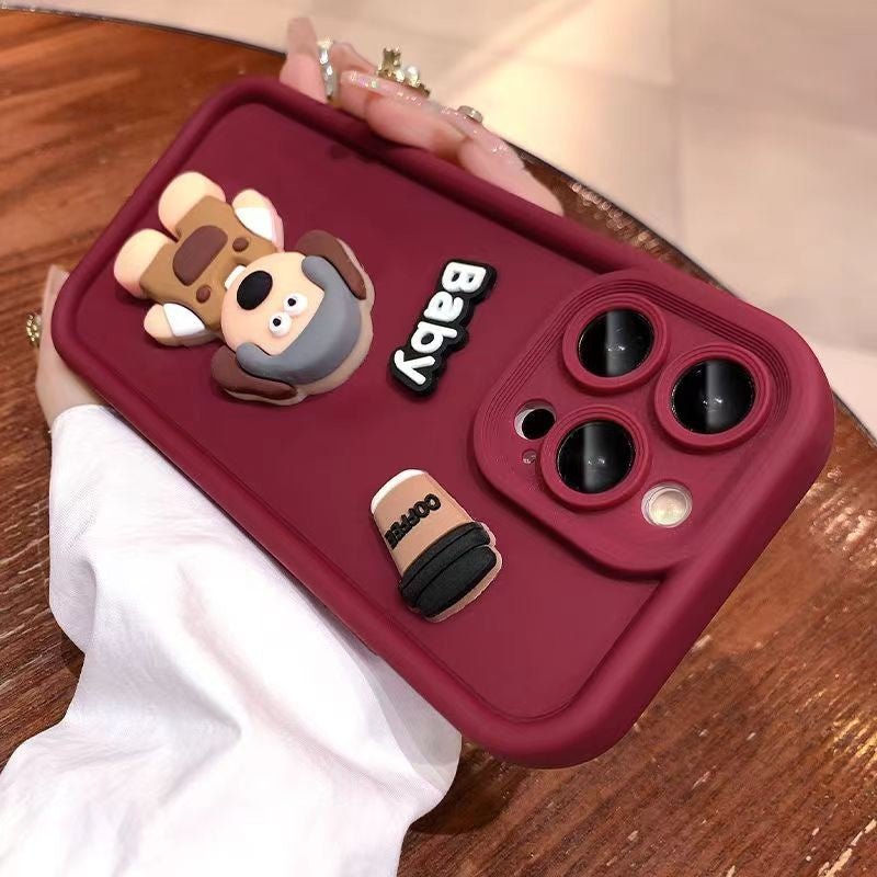 Baby Dog 3D cat TPU iPhone case