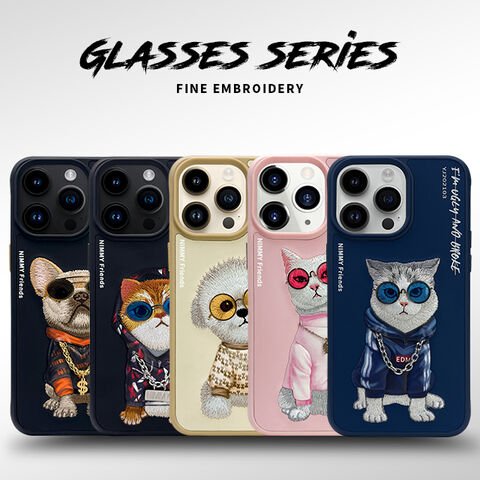 Casetify Nimmy Friends Pink cat 3D embroidered iPhone case