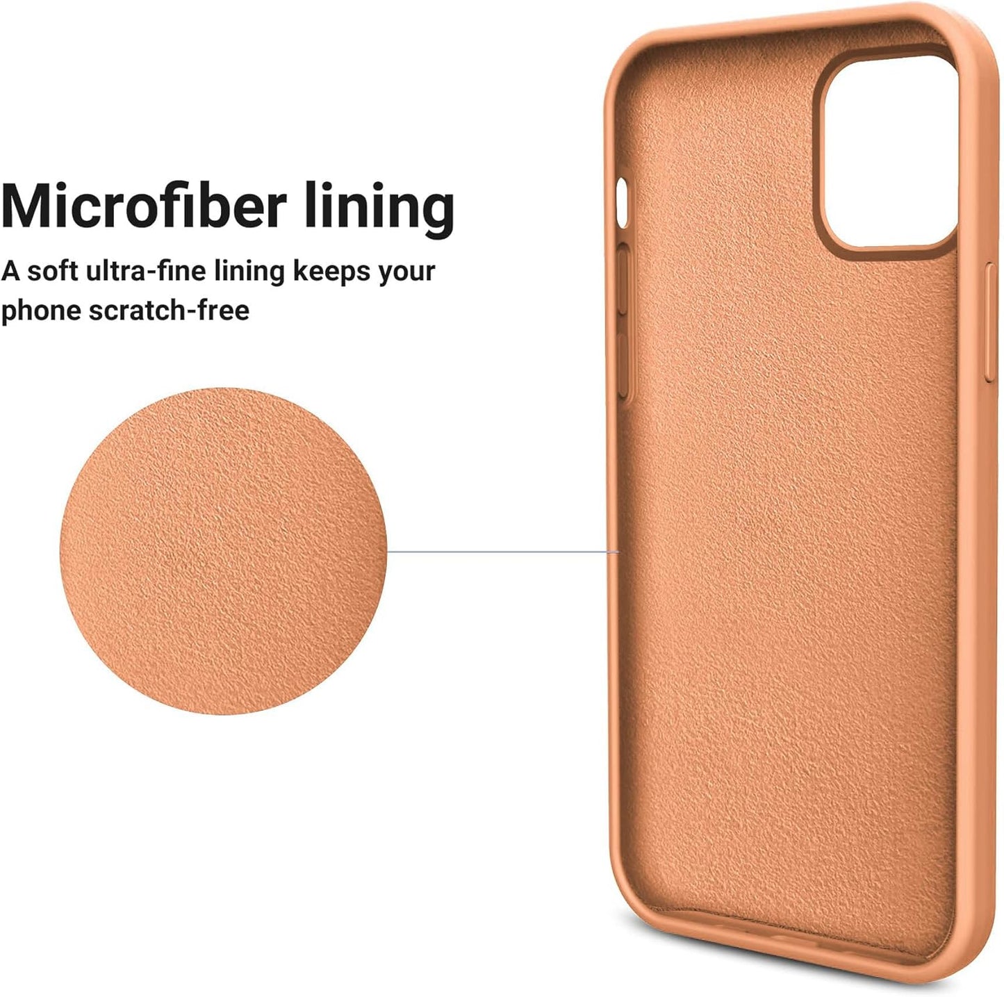 iPhone 14 Pro (6.1 Inch) Case, Liquid Silicone Case, Full Body Protective Cover, Shockproof, Slim Phone Case, Anti - Scratch Soft Microfiber Lining - Mobnizer.com