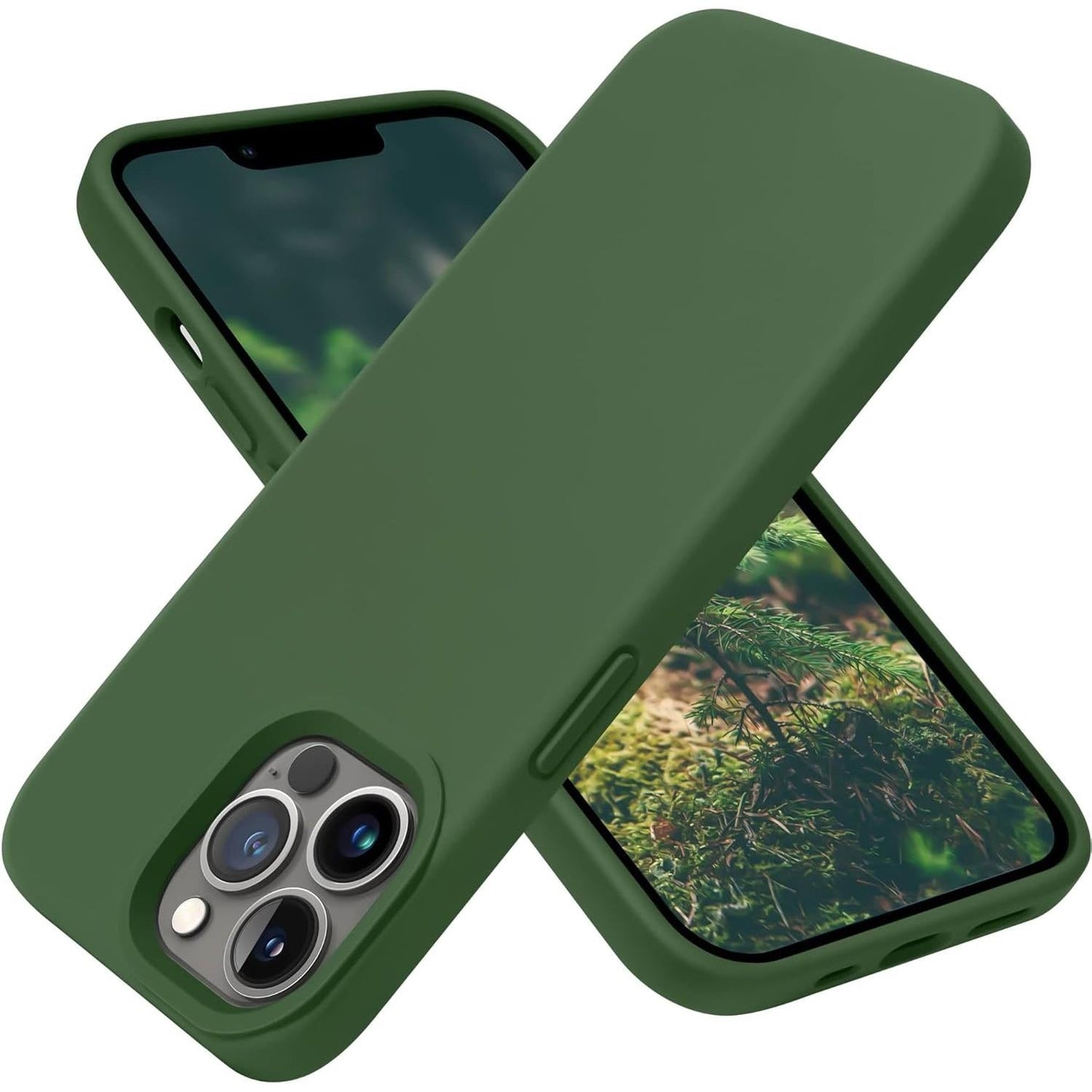 iPhone 14 Pro (6.1 Inch) Case, Liquid Silicone Case, Full Body Protective Cover, Shockproof, Slim Phone Case, Anti - Scratch Soft Microfiber Lining - Mobnizer.com