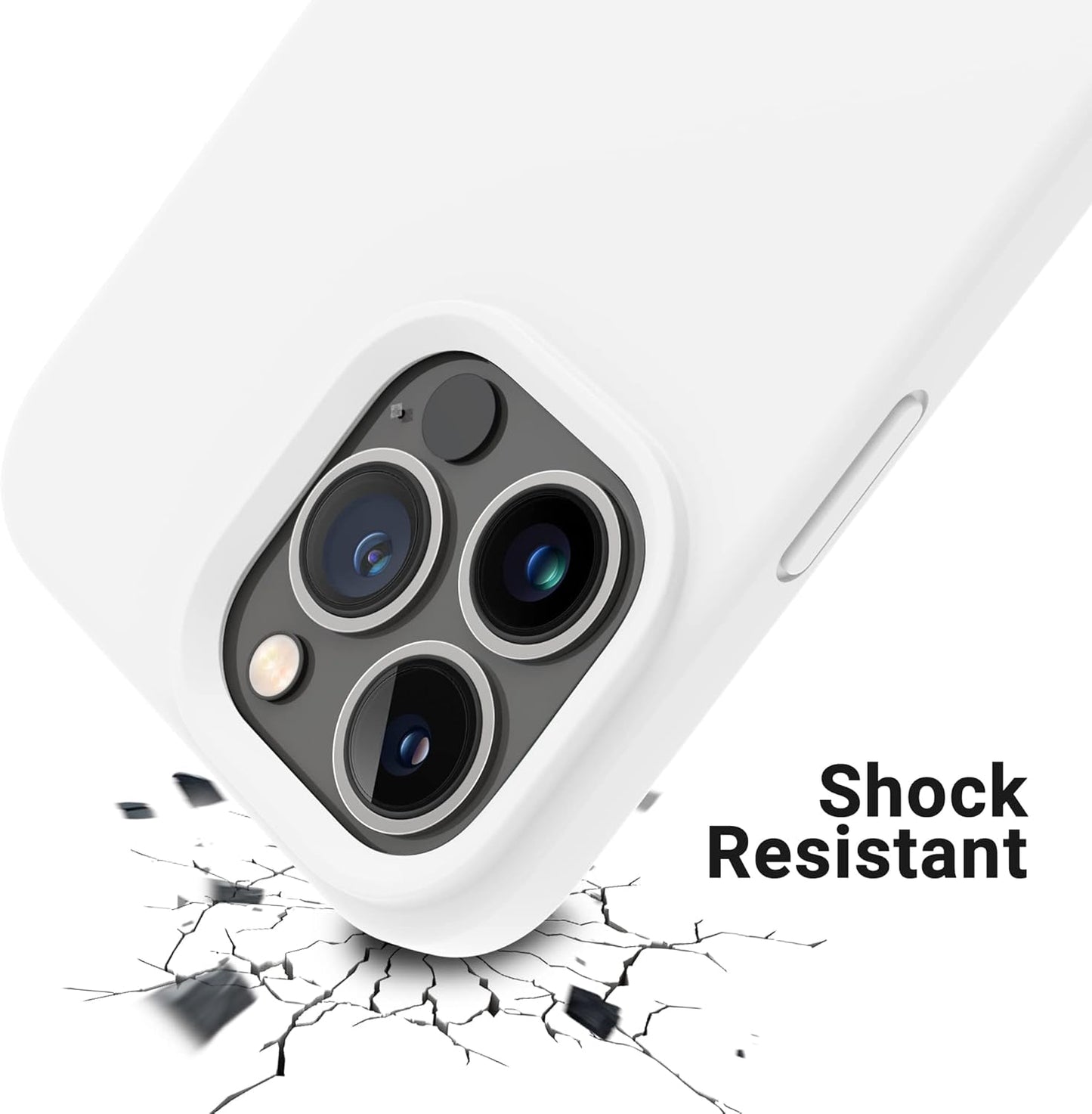 iPhone 14 Pro (6.1 Inch) Case, Liquid Silicone Case, Full Body Protective Cover, Shockproof, Slim Phone Case, Anti - Scratch Soft Microfiber Lining - Mobnizer.com