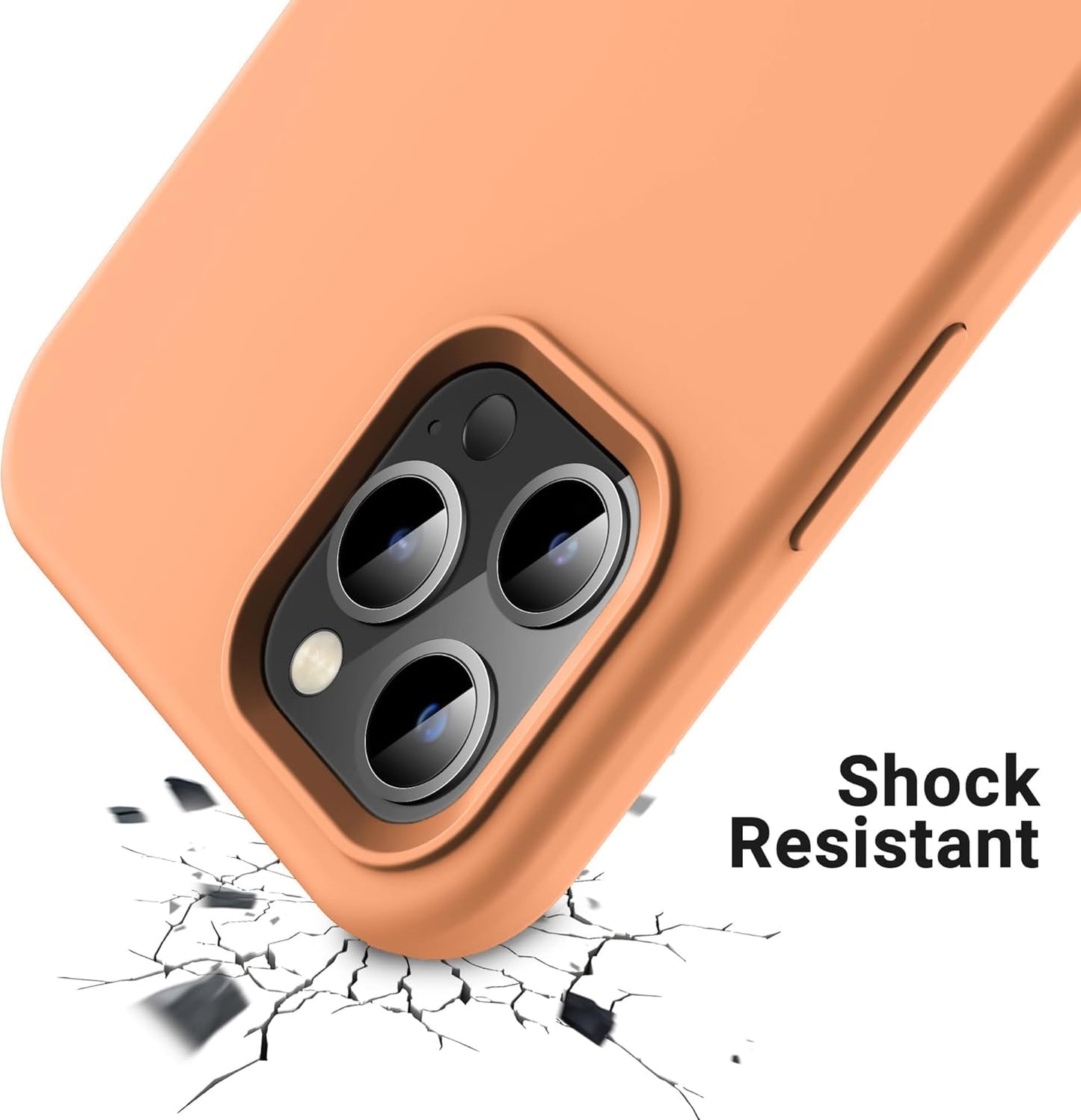 iPhone 14 Pro (6.1 Inch) Case, Liquid Silicone Case, Full Body Protective Cover, Shockproof, Slim Phone Case, Anti - Scratch Soft Microfiber Lining - Mobnizer.com