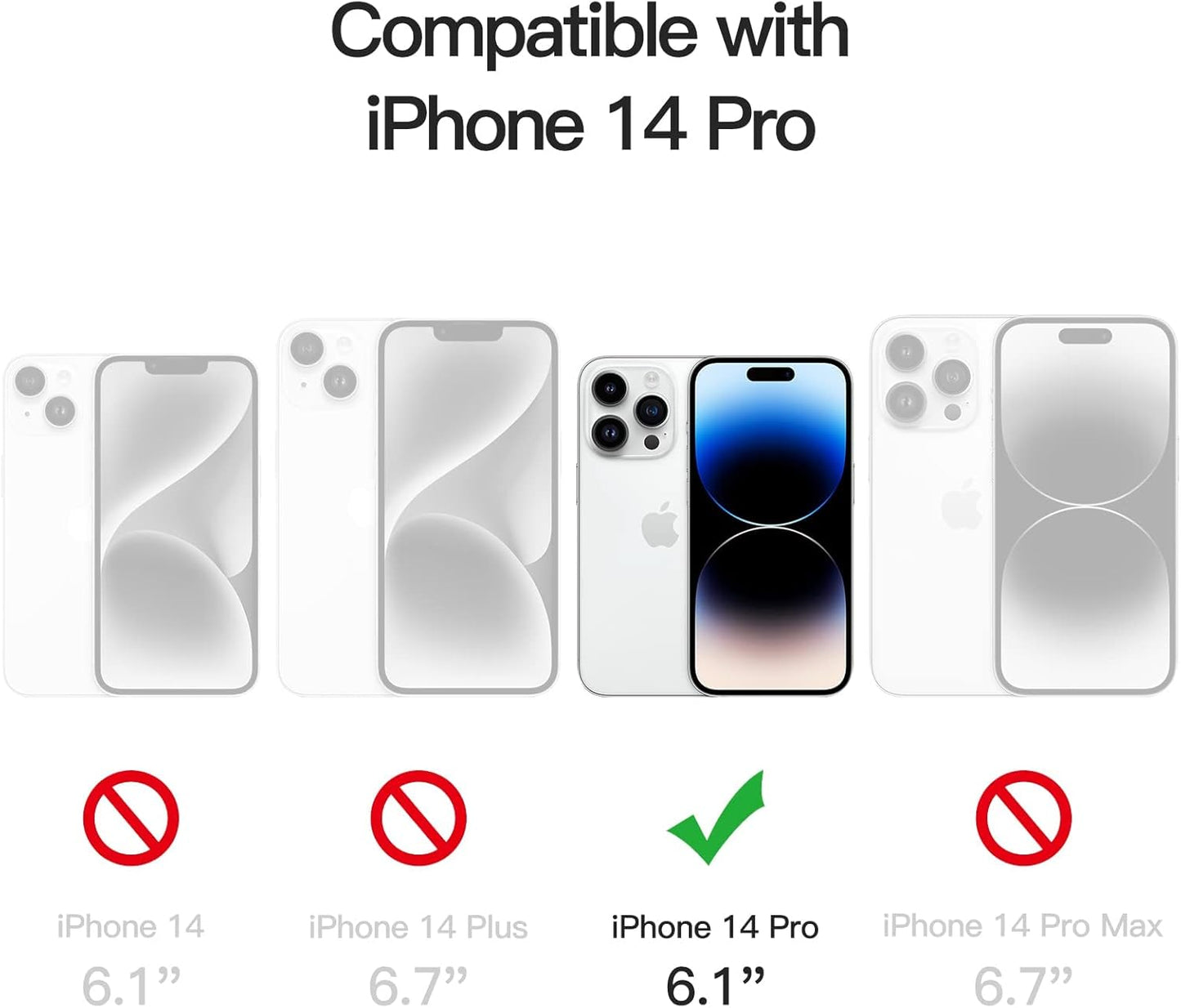 iPhone 14 Pro (6.1 Inch) Case, Liquid Silicone Case, Full Body Protective Cover, Shockproof, Slim Phone Case, Anti - Scratch Soft Microfiber Lining - Mobnizer.com