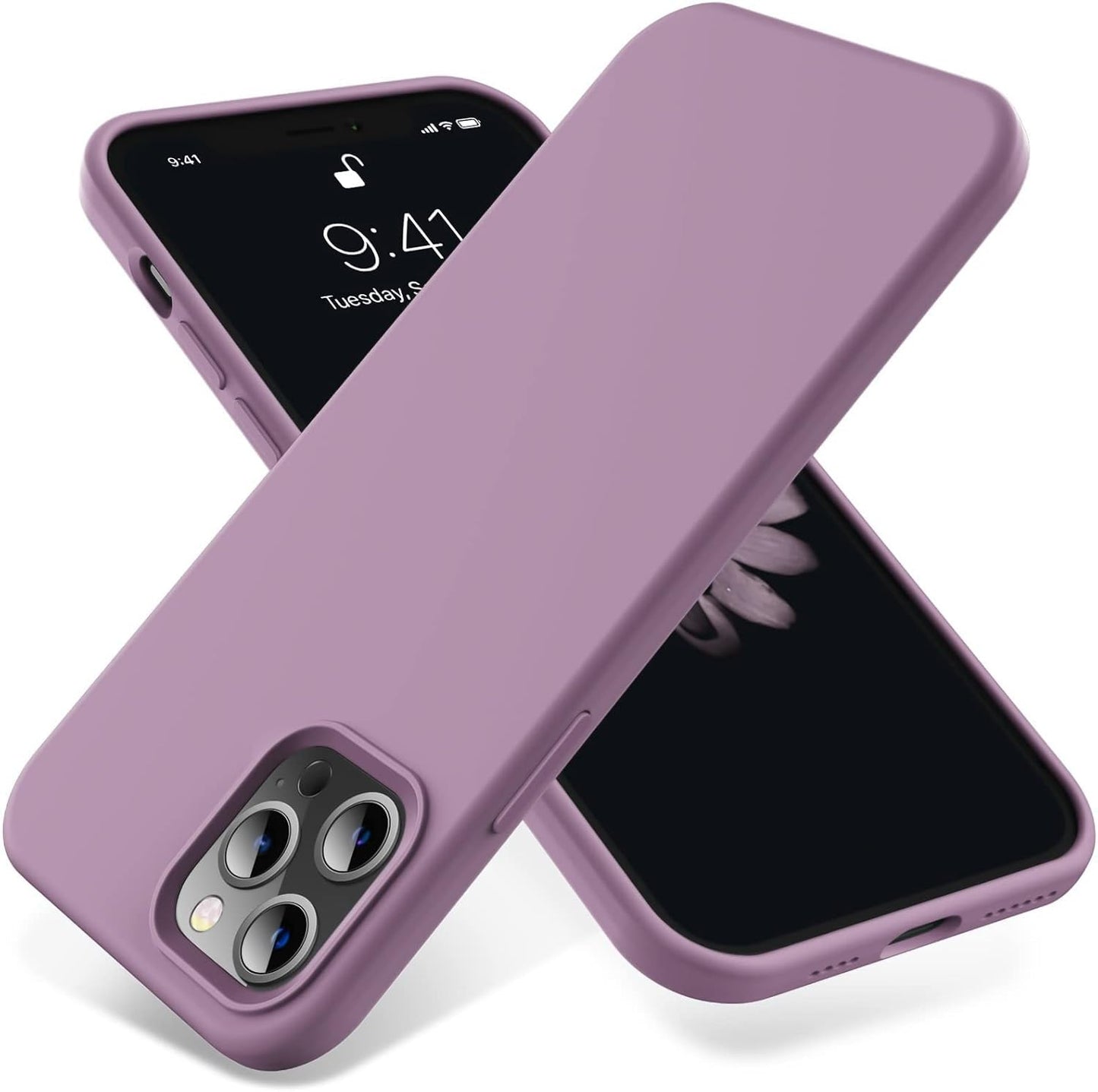iPhone 14 Pro (6.1 Inch) Case, Liquid Silicone Case, Full Body Protective Cover, Shockproof, Slim Phone Case, Anti - Scratch Soft Microfiber Lining - Mobnizer.com