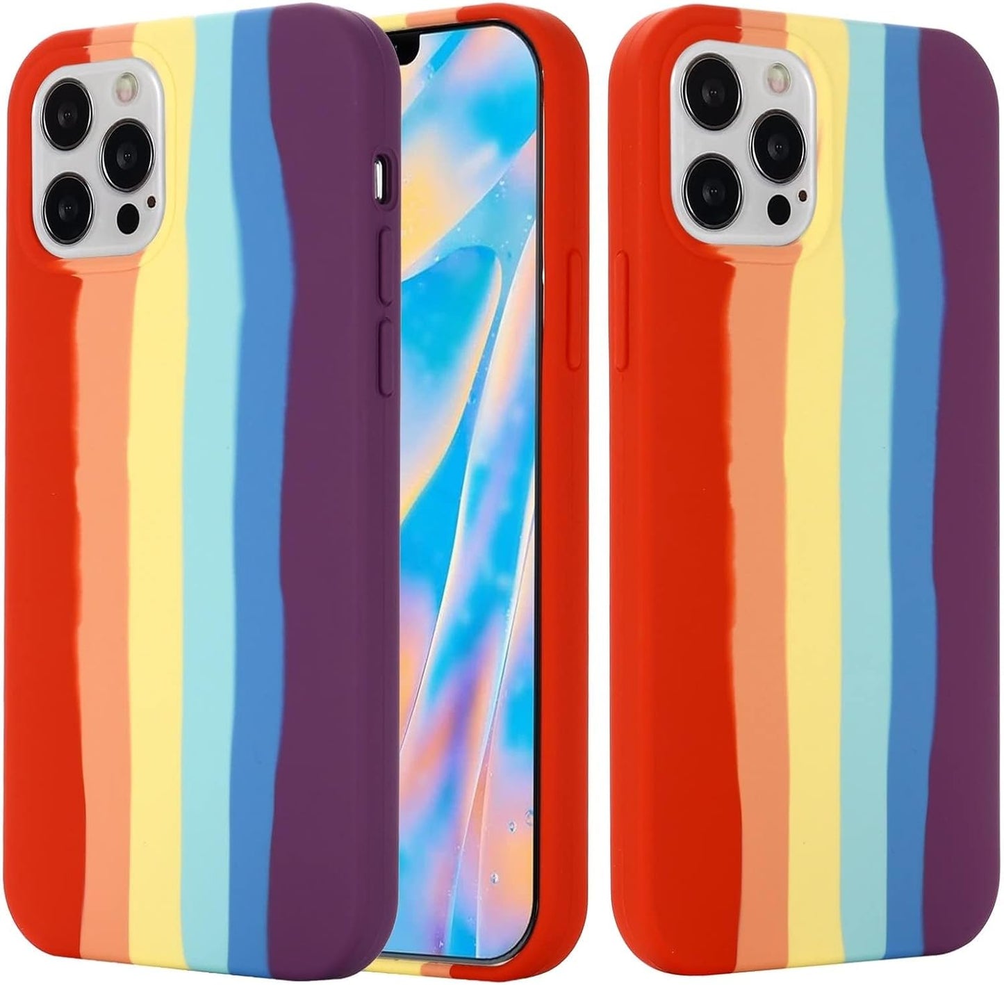 iPhone 14 Pro (6.1 Inch) Case, Liquid Silicone Case, Full Body Protective Cover, Shockproof, Slim Phone Case, Anti - Scratch Soft Microfiber Lining - Mobnizer.com