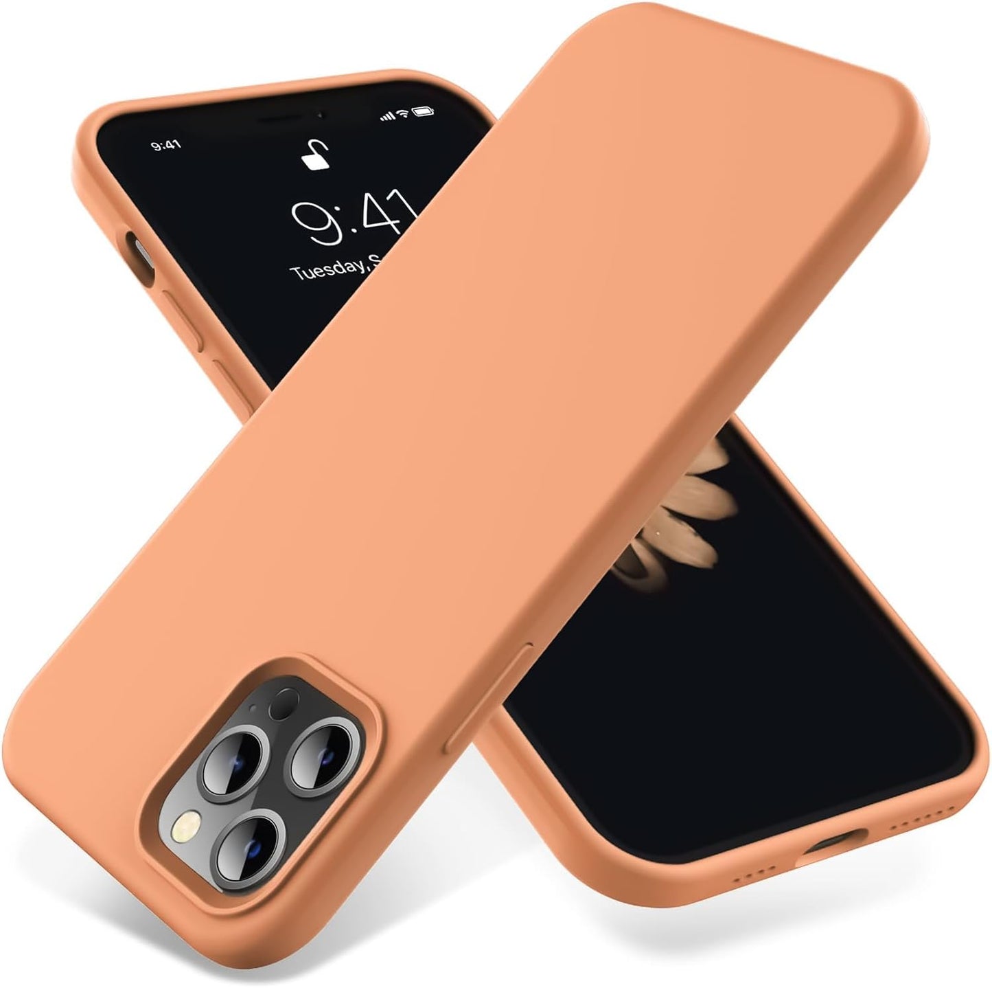 iPhone 14 Pro (6.1 Inch) Case, Liquid Silicone Case, Full Body Protective Cover, Shockproof, Slim Phone Case, Anti - Scratch Soft Microfiber Lining - Mobnizer.com