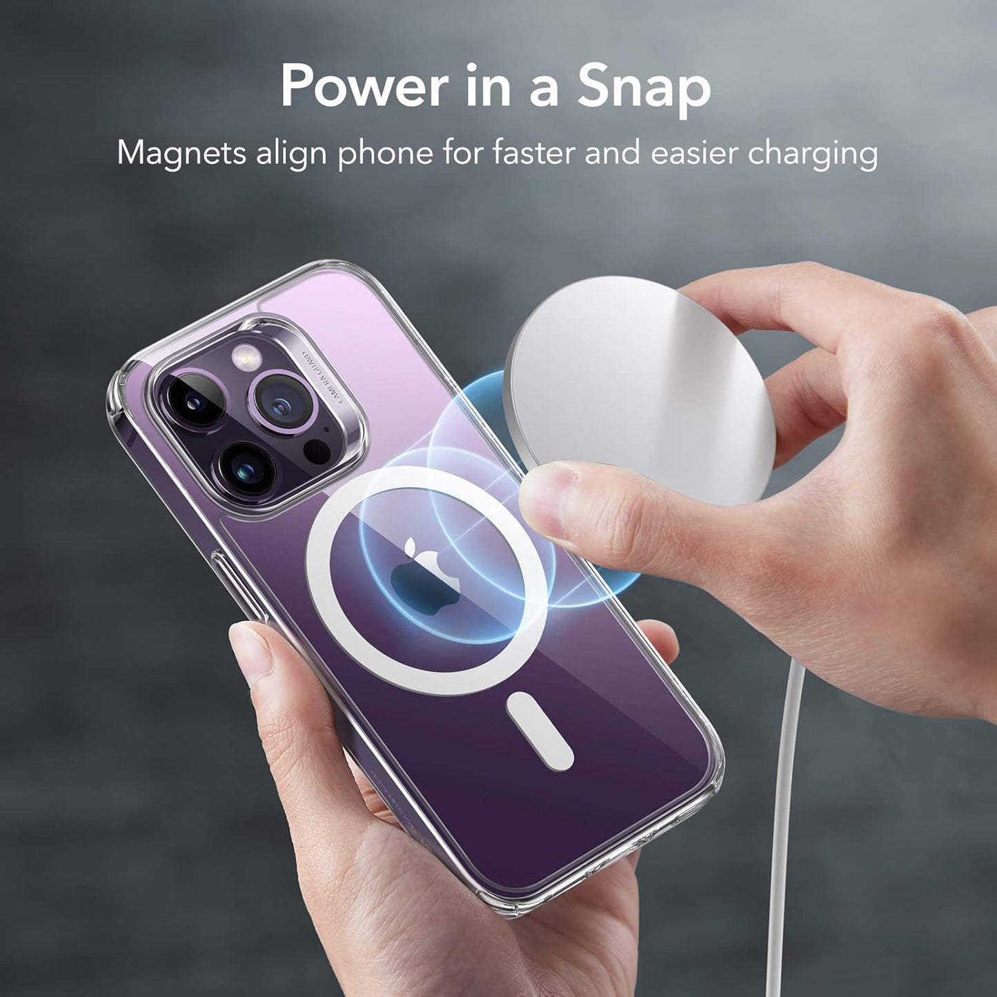 Magnetic Case with MagSafe, Shockproof Military - Grade Protection, Magnetic Phone Clear Case for iPhone 14 Pro Clear - Mobnizer.com