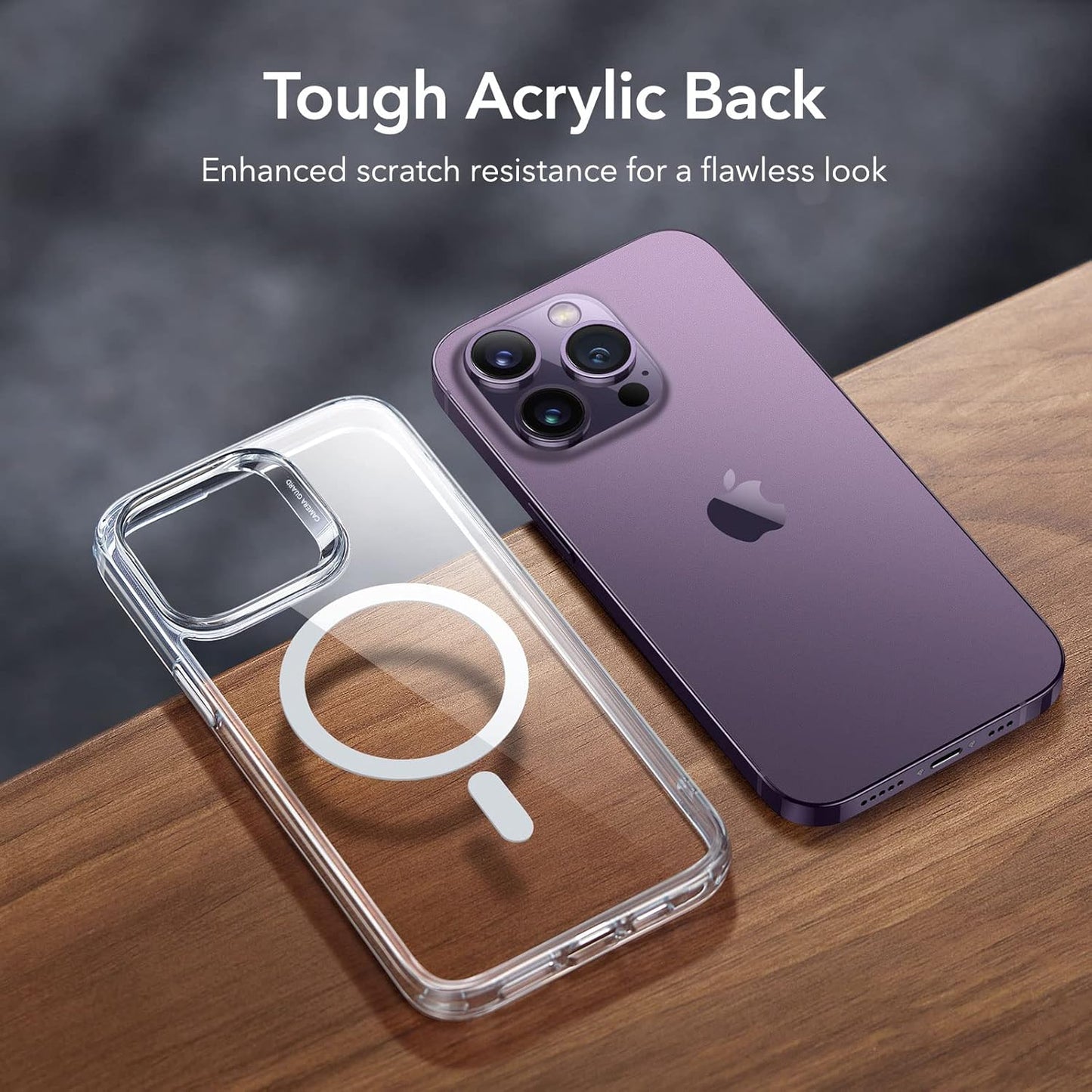 Magnetic Case with MagSafe, Shockproof Military - Grade Protection, Magnetic Phone Clear Case for iPhone 14 Pro Clear - Mobnizer.com