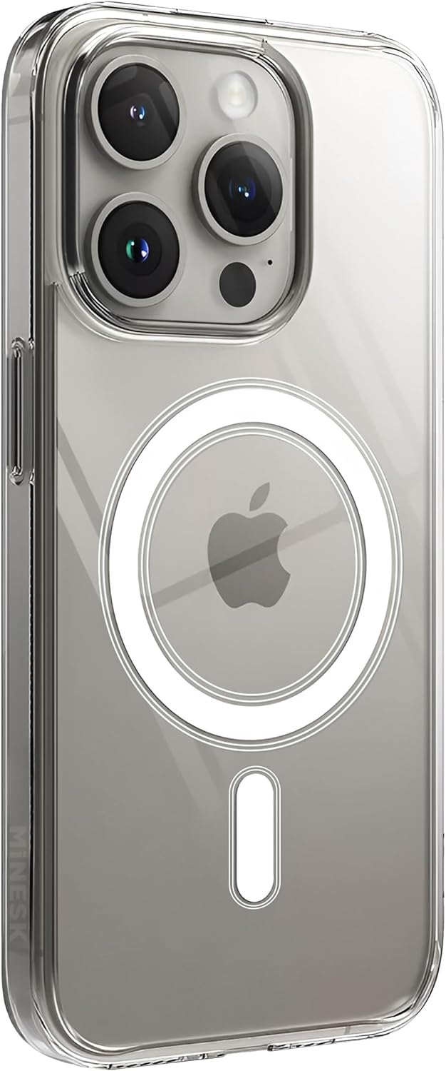 Minesk Clear Case Compatible with Magsafe for iPhone Crystal Clear Material Polycarbonate Back - Mobnizer.com