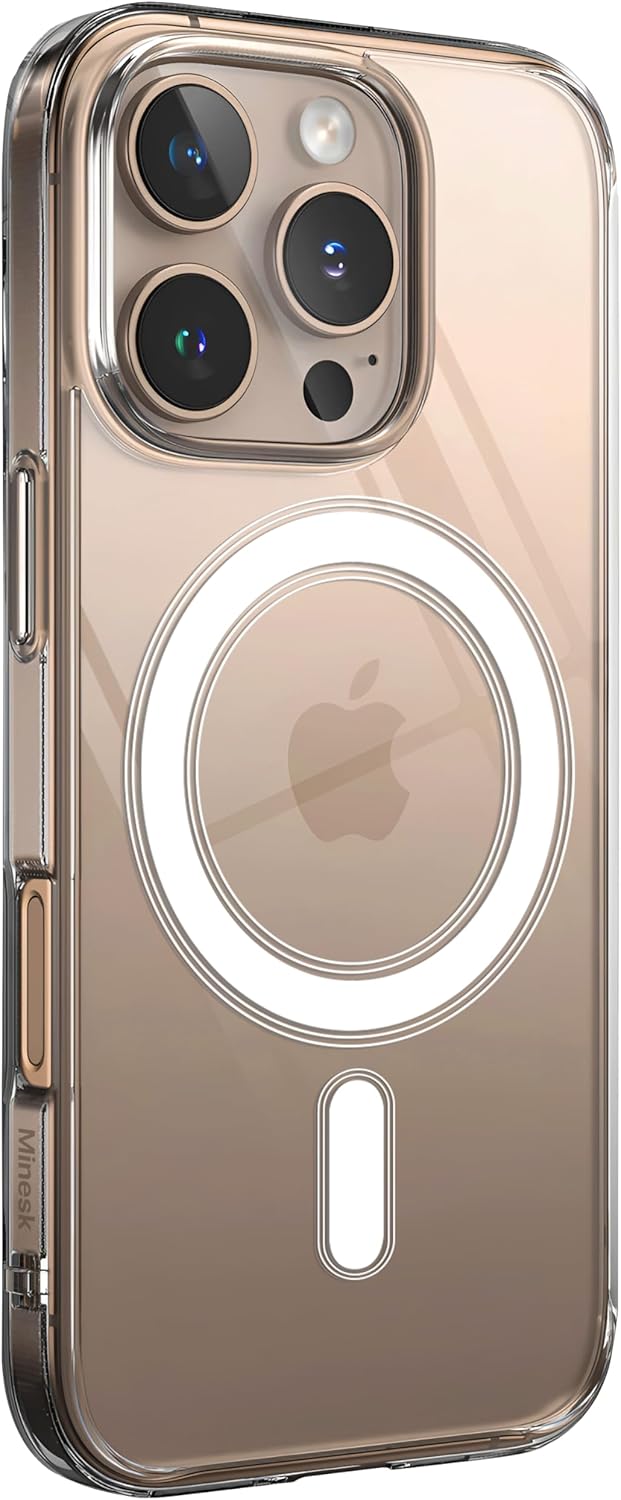 Minesk Clear Case Compatible with Magsafe for iPhone Crystal Clear Material Polycarbonate Back - Mobnizer.com
