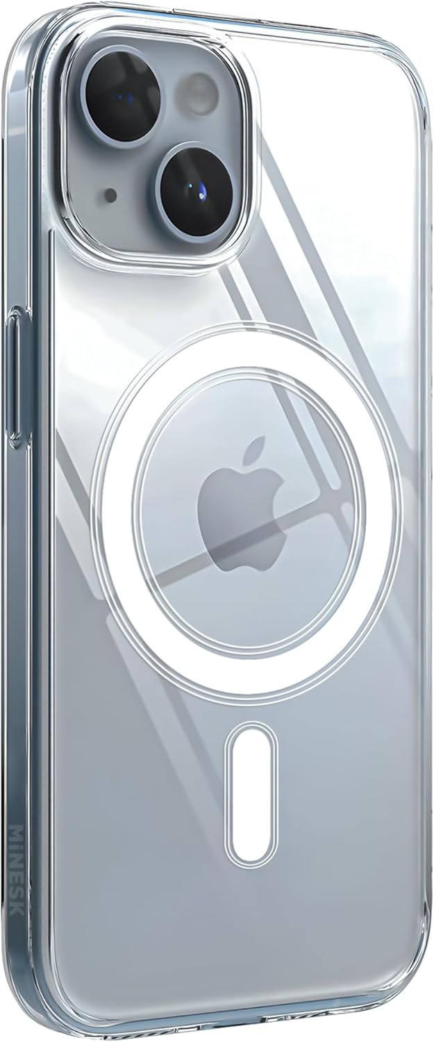 Minesk Clear Case Compatible with Magsafe for iPhone Crystal Clear Material Polycarbonate Back - Mobnizer.com