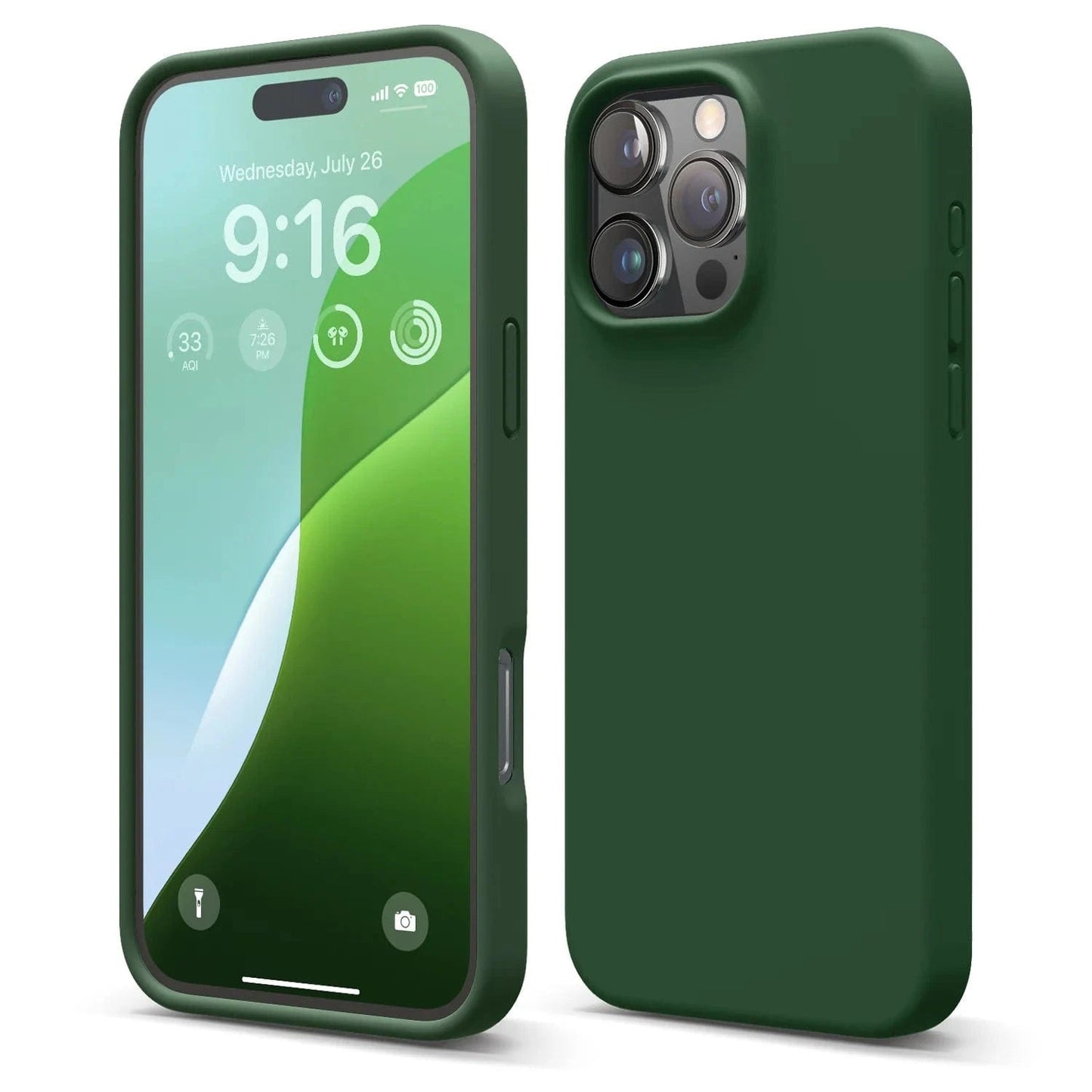 Silicone Case Silky Soft Finish Cover For iPhone 16 Pro Max