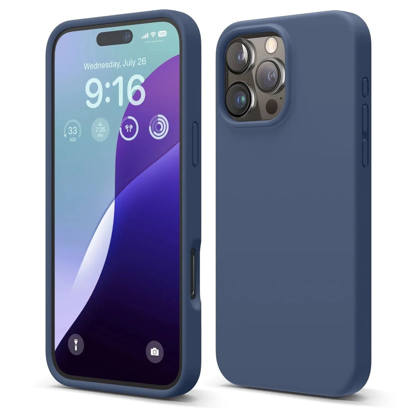 Silicone Case Silky Soft Finish Cover For iPhone 16 Pro Max