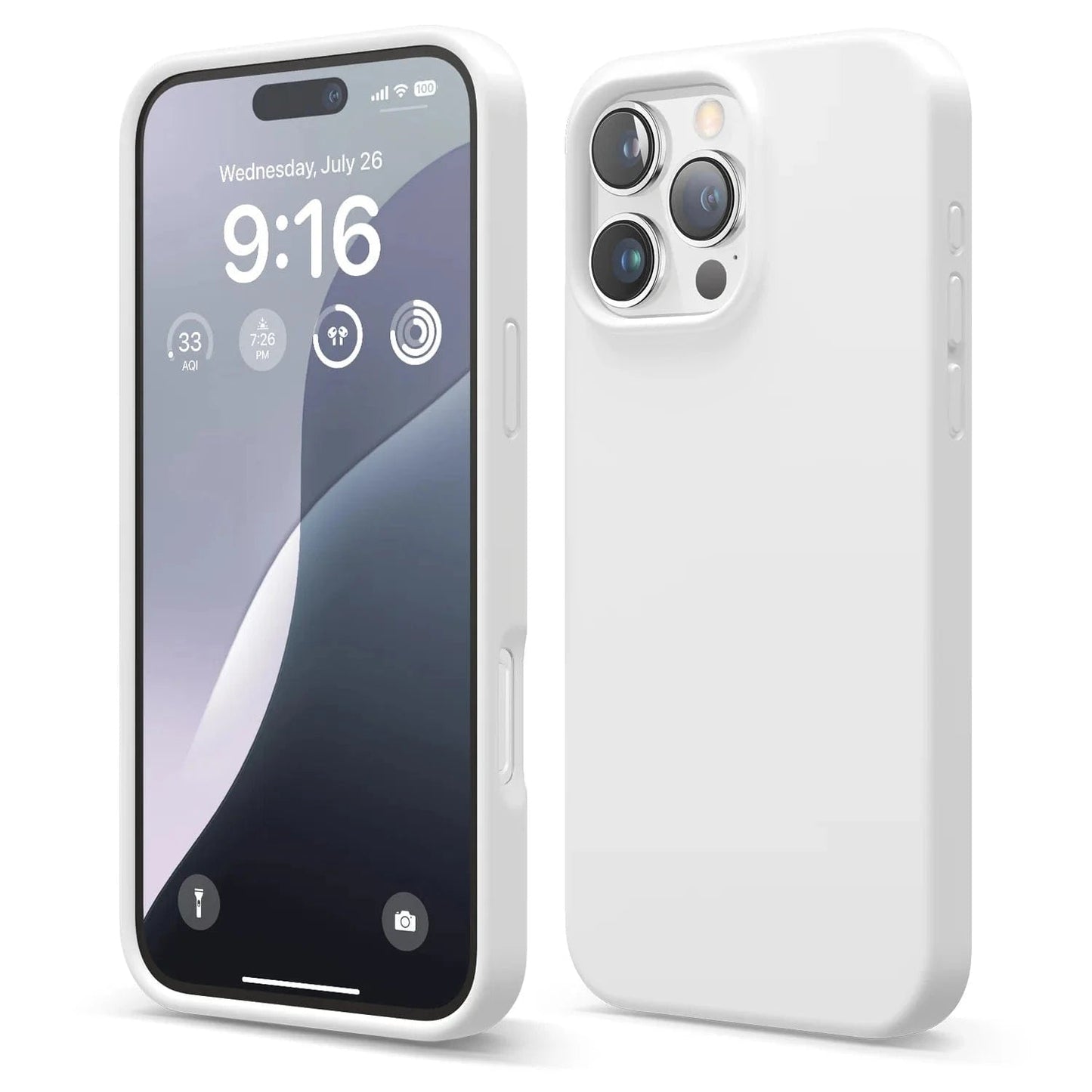Silicone Case Silky Soft Finish Cover For iPhone 16 Pro Max