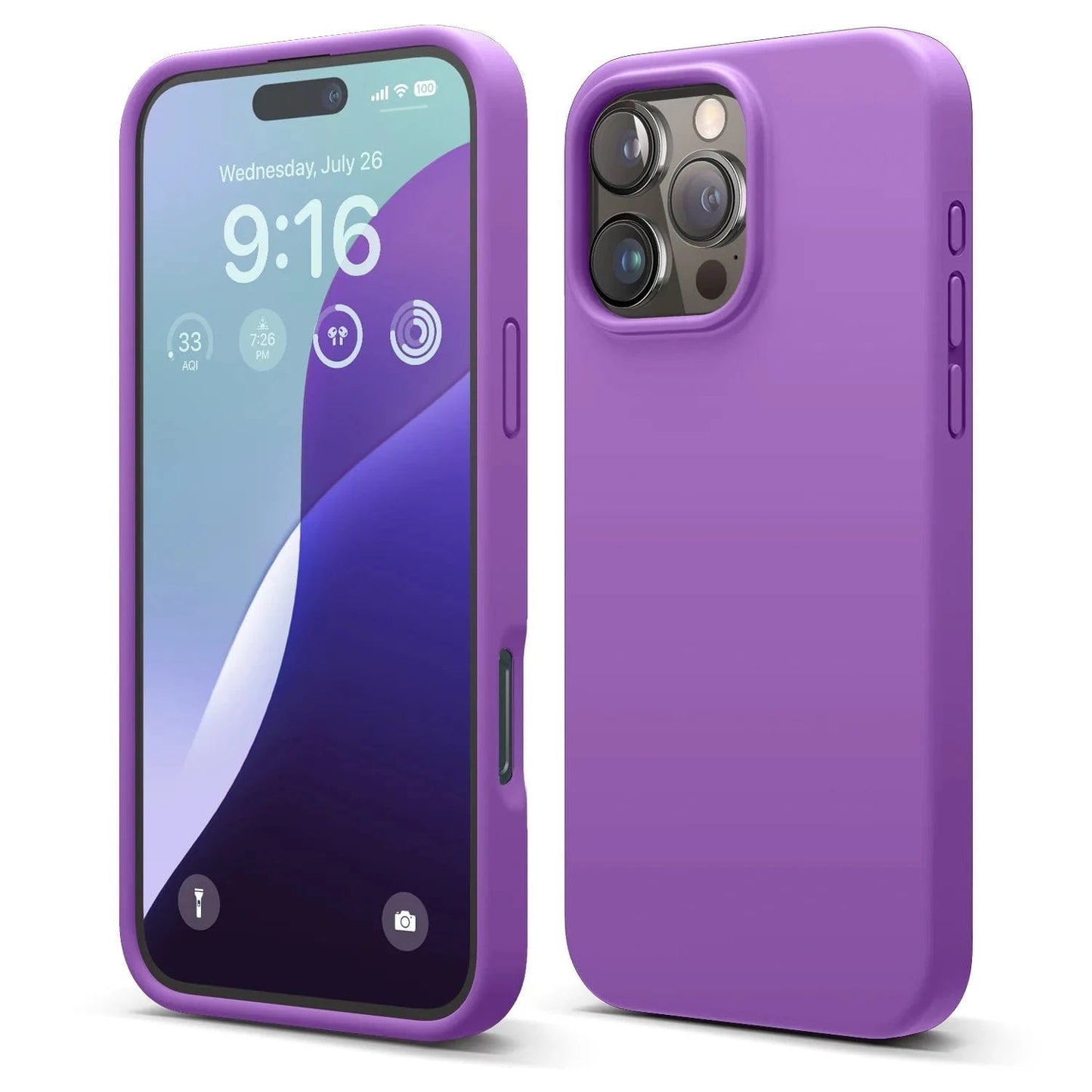 Silicone Case Silky Soft Finish Cover For iPhone 16 Pro Max