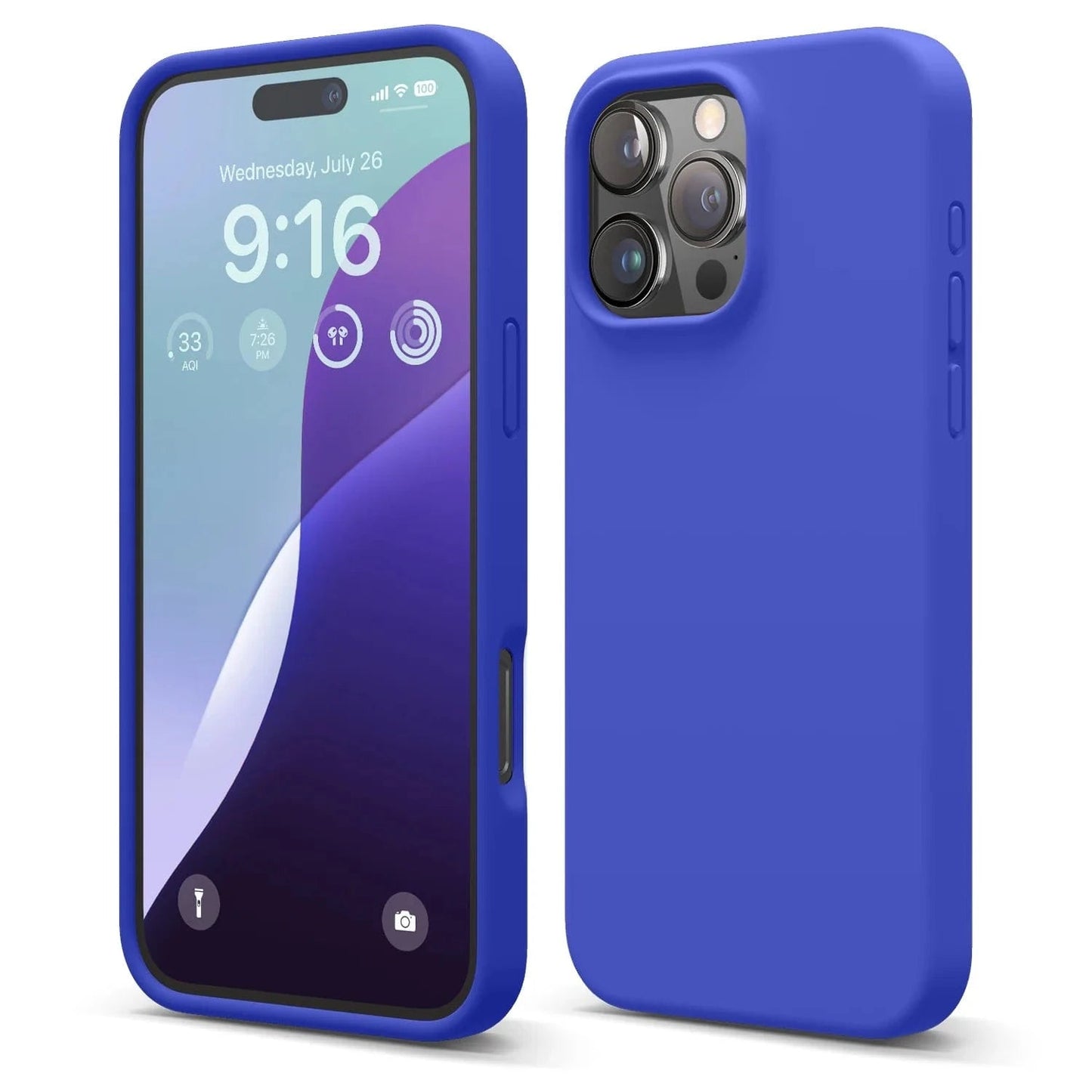 Silicone Case Silky Soft Finish Cover For iPhone 16 Pro Max