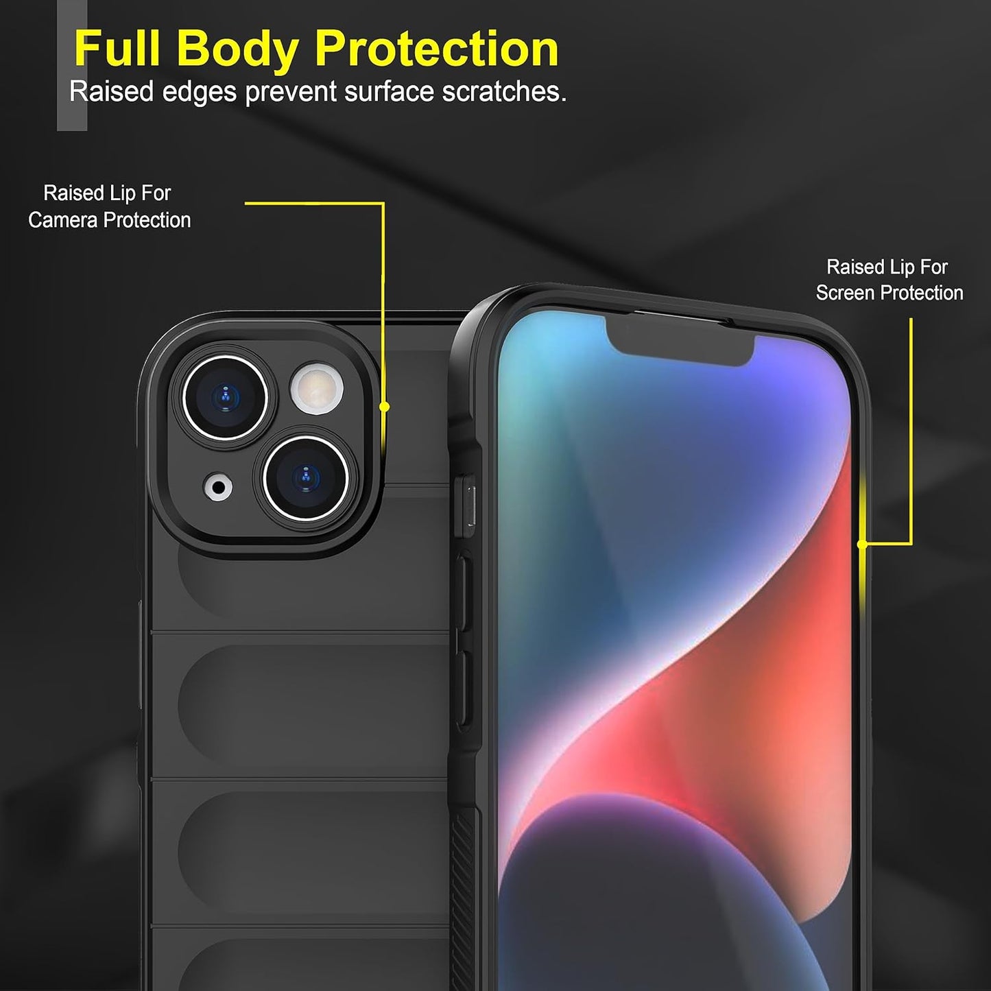 Spigen Back Cover for iPhone Military Grade Protection Shockproof Bumper Black