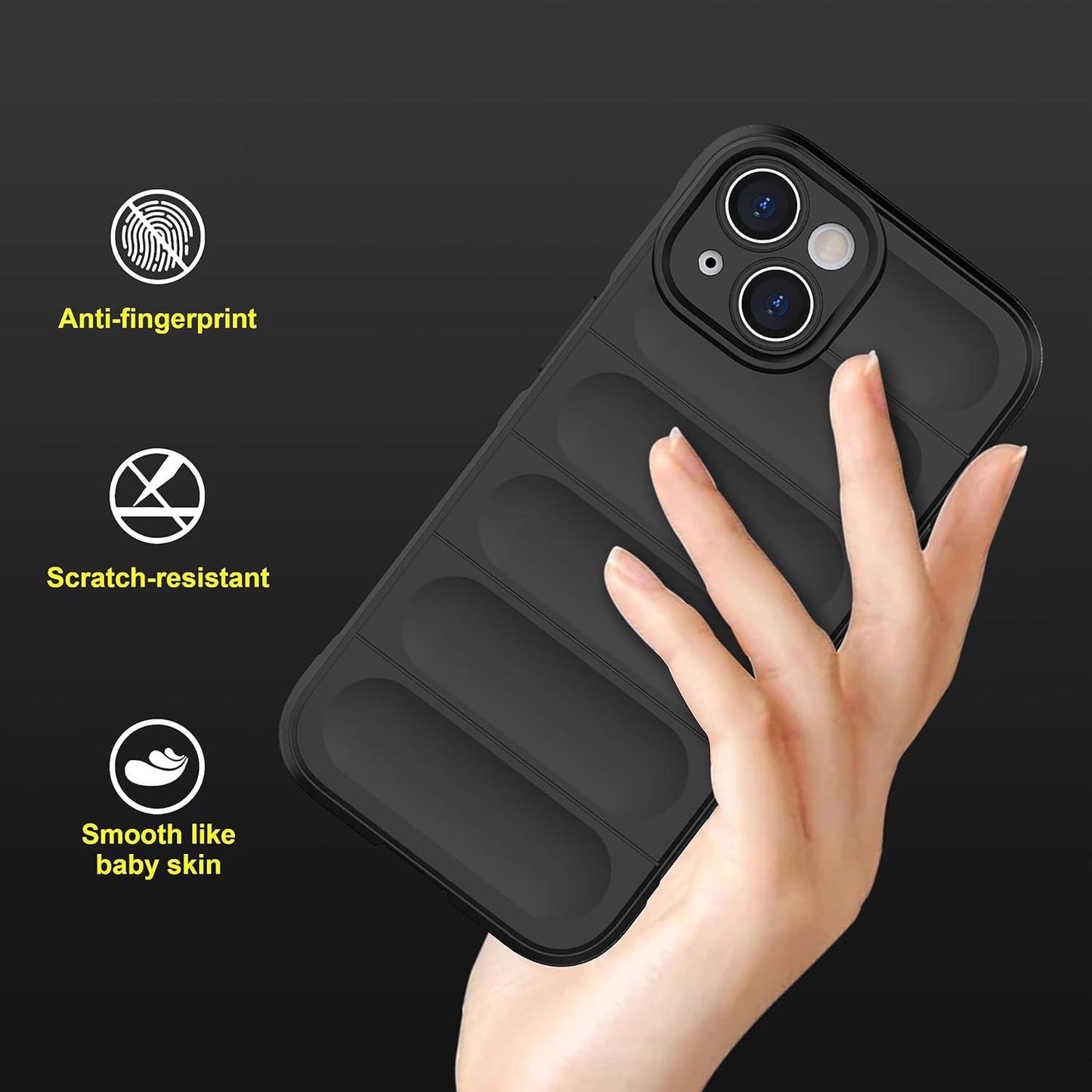 Spigen Back Cover for iPhone Military Grade Protection Shockproof Bumper Black