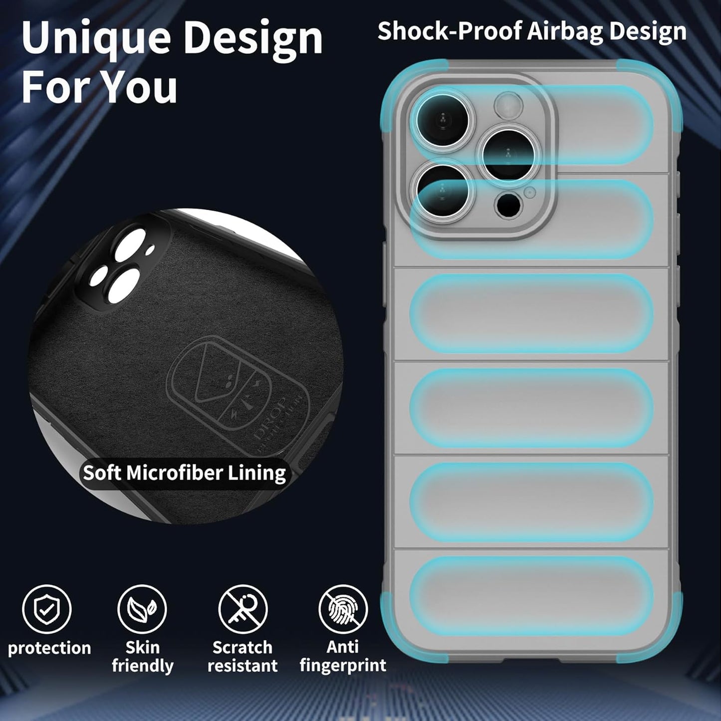 Spigen Back Cover for iPhone Military Grade Protection Shockproof Bumper Gray