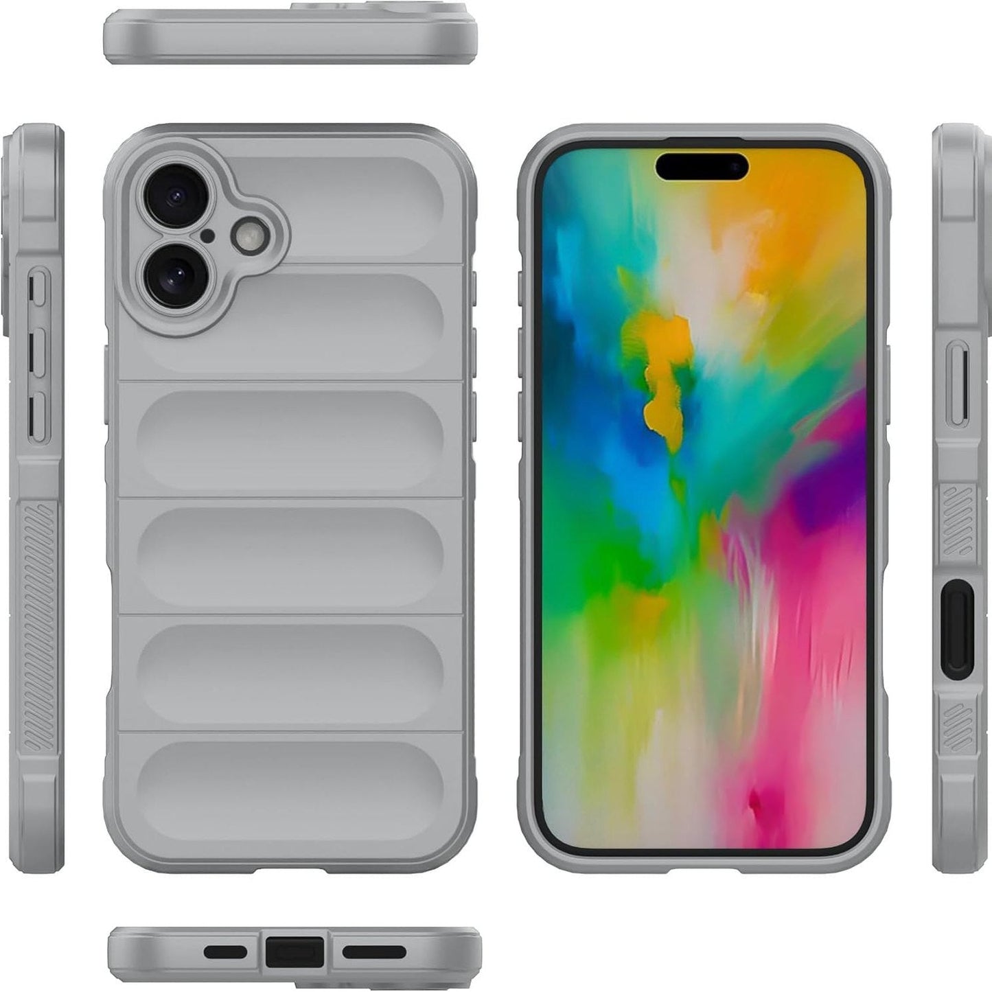 Spigen Back Cover for iPhone Military Grade Protection Shockproof Bumper Gray