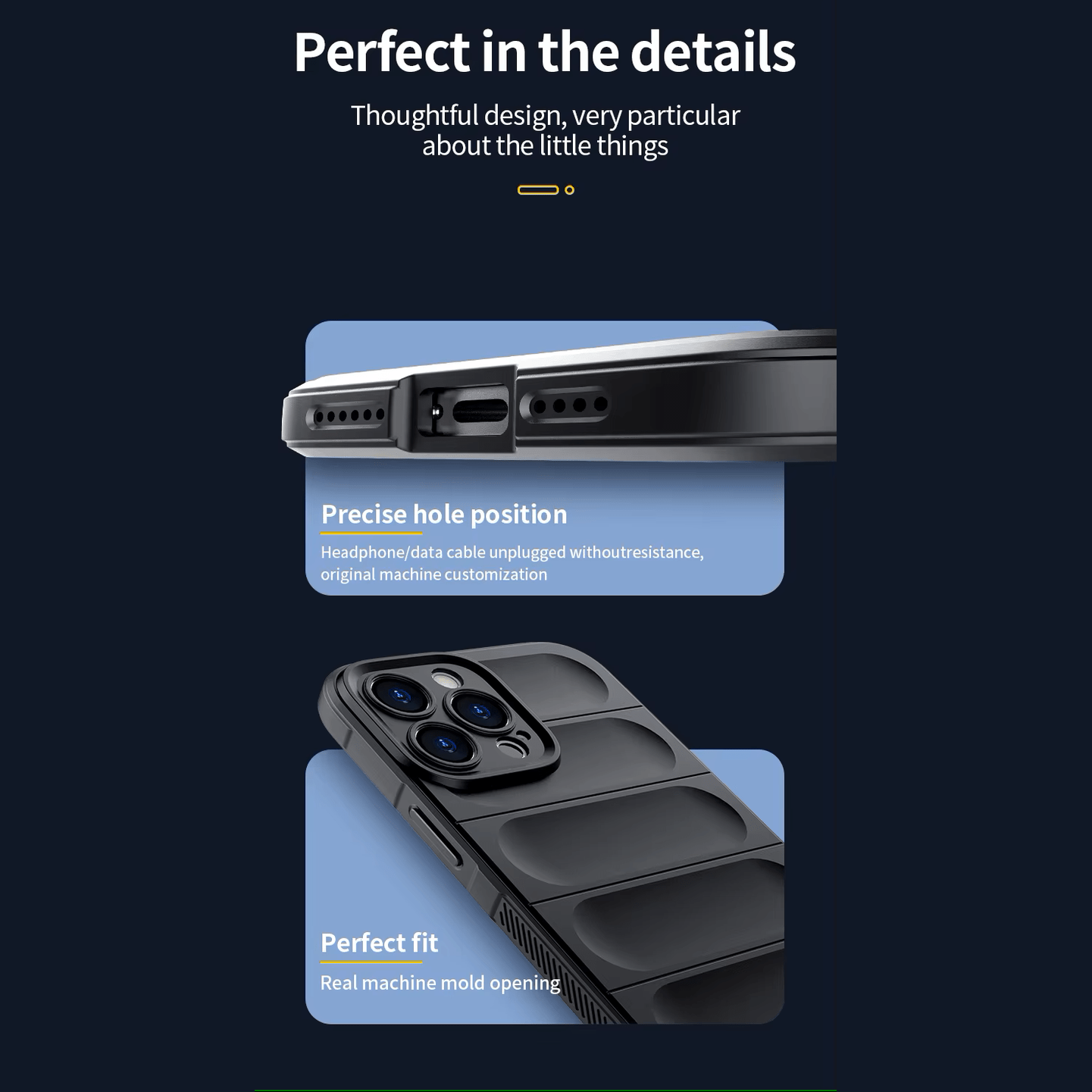 Spigen Back Cover for iPhone Military Grade Protection Shockproof Bumper Navy Blue