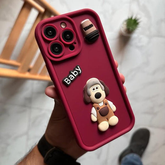 Baby Dog 3D cat TPU iPhone case
