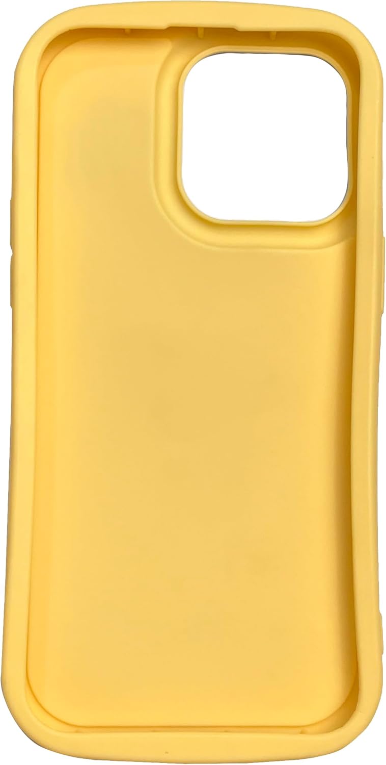 Back Cover Bumper TPU Case Compatiable with Iphone 14 Pro Max Case [Drop Protection, Non - Slip Airbag Design] Printed Case, Soft TPU Shockproof (Yellow) - Mobnizer.com