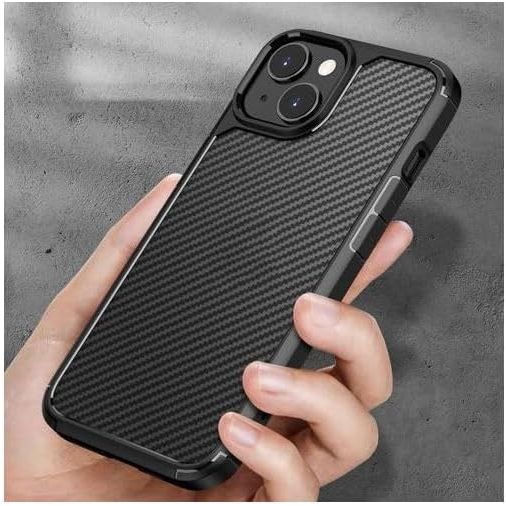 Berlia Carbon Fiber Back Cover iPhone 15 Pro Max Proof Military Grade