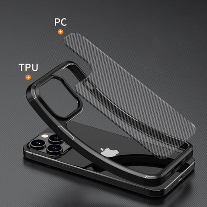 Berlia Carbon Fiber Back Cover iPhone 15 Pro Max Proof Military Grade