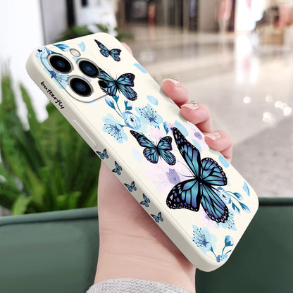 Butterfly for iPhone Case Scratch Resistant Soft Slim Fit Floral for iPhone cover - Mobnizer.com