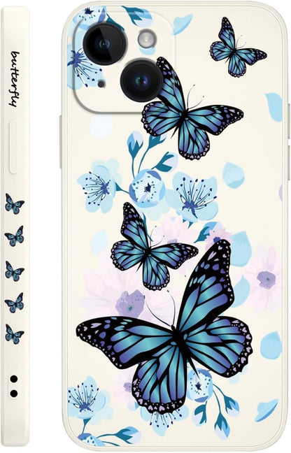 Butterfly for iPhone Case Scratch Resistant Soft Slim Fit Floral for iPhone cover - Mobnizer.com