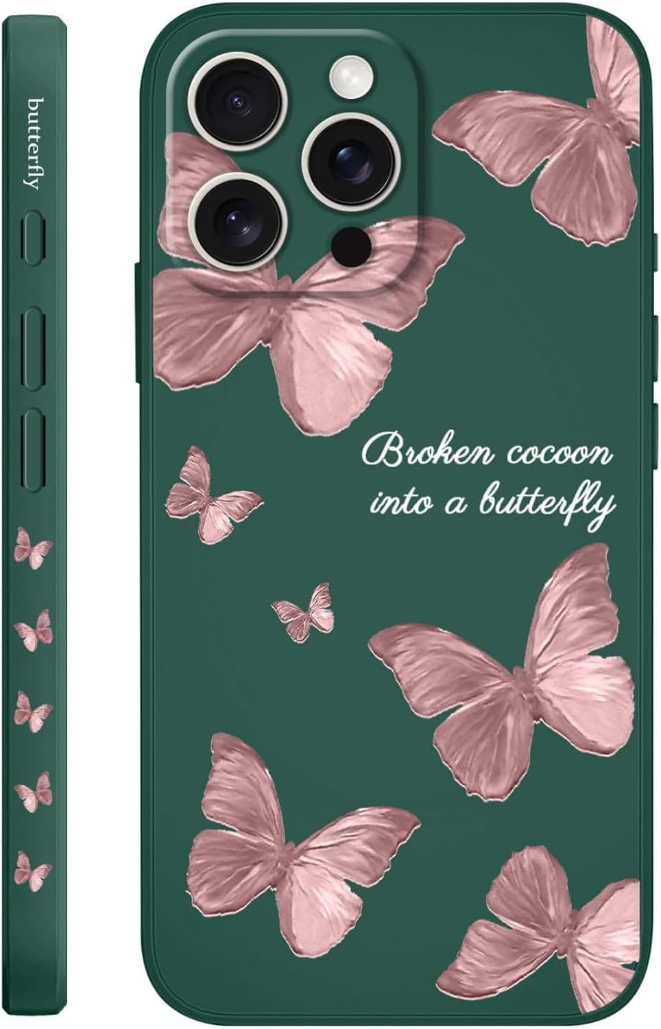 Butterfly for iPhone Case Scratch Resistant Soft Slim Fit Floral for iPhone cover - Mobnizer.com