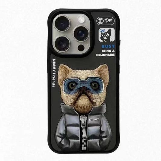 Casetify Nimmy Friends Black Dog 3D embroidered iPhone case