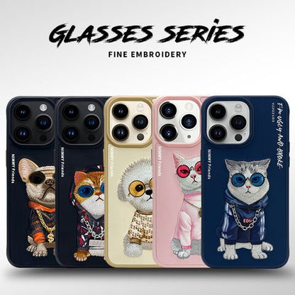 Casetify Nimmy Friends Pink cat 3D embroidered iPhone case