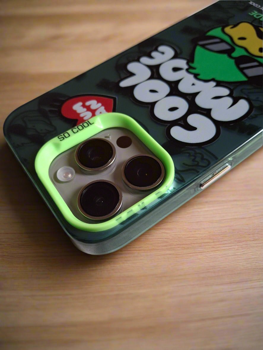 Cool Made Duck Solid Durable iPhone 15 Pro Max case Green