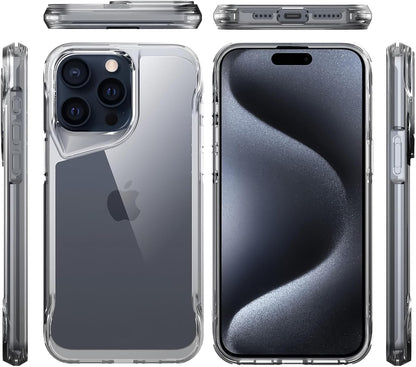 Gear 4 iPhone 15+ Plus/iPhone 14 Plus 6.7-Inch Case Transparent, Heavy Duty Durable 3-Layer [Not Yellowing][Military Grade Drop Protection] Shockproof/DropProof Protective Cover - Clear