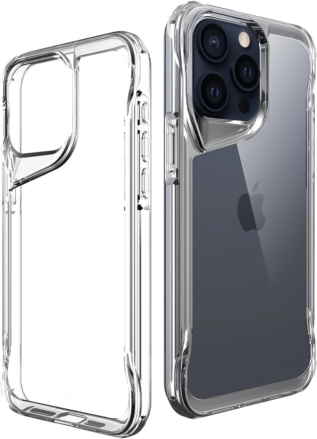 Gear 4 iPhone 15+ Plus/iPhone 14 Plus 6.7-Inch Case Transparent, Heavy Duty Durable 3-Layer [Not Yellowing][Military Grade Drop Protection] Shockproof/DropProof Protective Cover - Clear