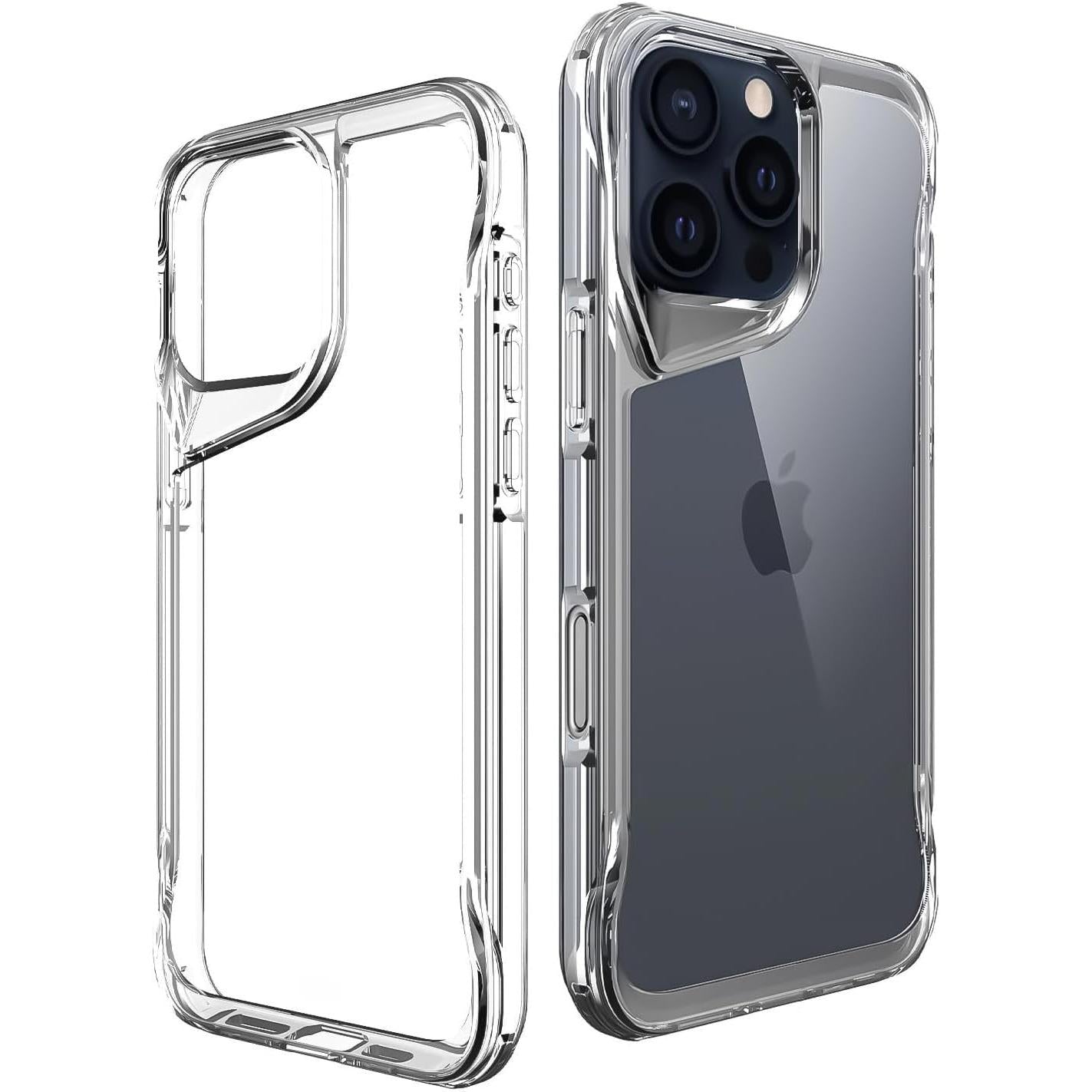 Gear 4 iPhone 15+ Plus/iPhone 14 Plus 6.7-Inch Case Transparent, Heavy Duty Durable 3-Layer [Not Yellowing][Military Grade Drop Protection] Shockproof/DropProof Protective Cover - Clear