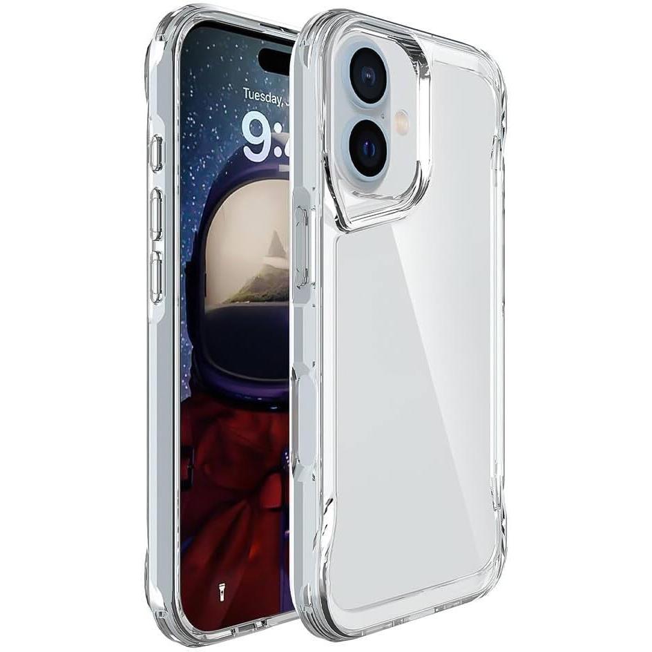 Gear 4 iPhone 15+ Plus/iPhone 14 Plus 6.7-Inch Case Transparent, Heavy Duty Durable 3-Layer [Not Yellowing][Military Grade Drop Protection] Shockproof/DropProof Protective Cover - Clear
