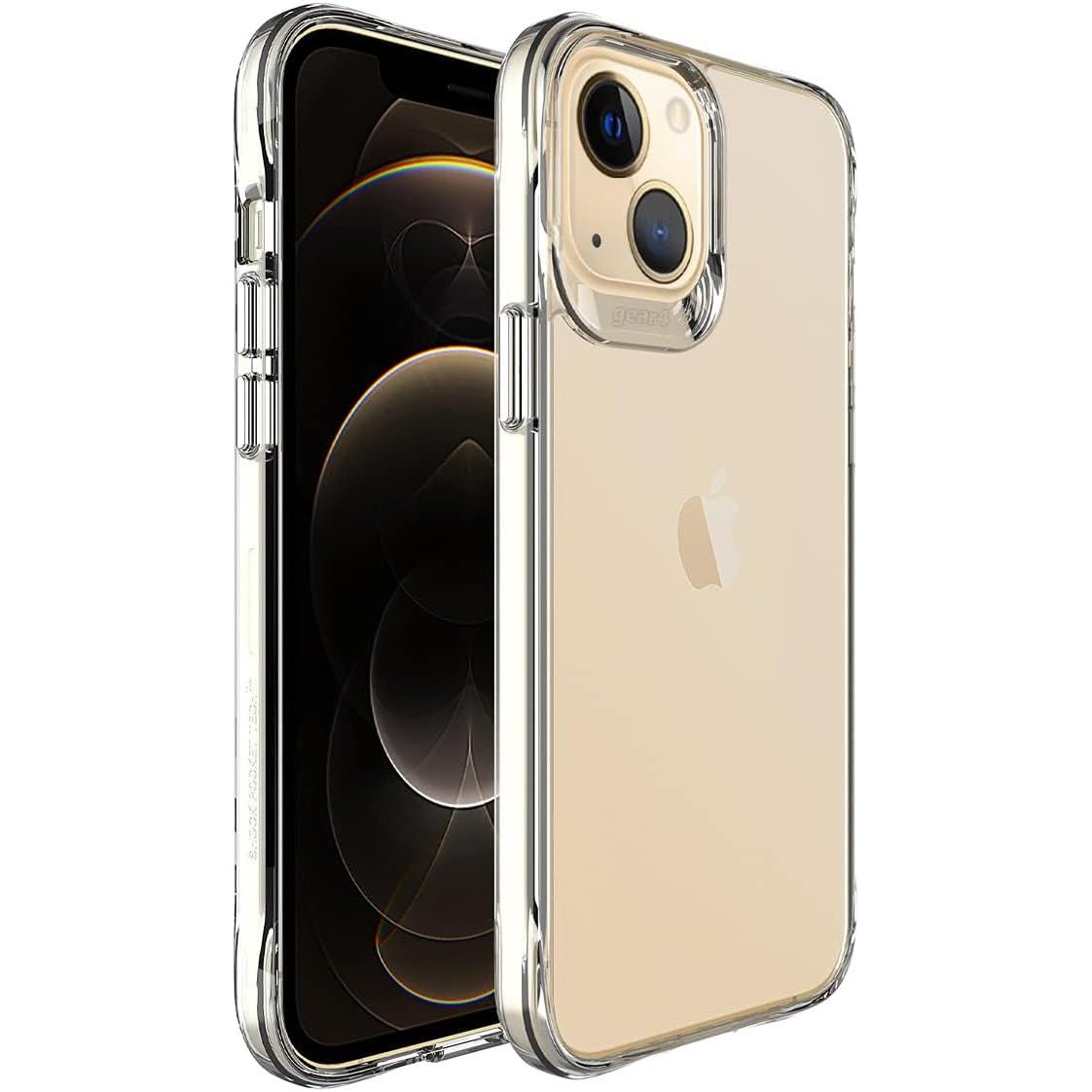 Gear 4 iPhone 15+ Plus/iPhone 14 Plus 6.7-Inch Case Transparent, Heavy Duty Durable 3-Layer [Not Yellowing][Military Grade Drop Protection] Shockproof/DropProof Protective Cover - Clear