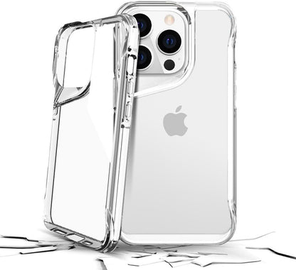 Gear 4 iPhone 15+ Plus/iPhone 14 Plus 6.7-Inch Case Transparent, Heavy Duty Durable 3-Layer [Not Yellowing][Military Grade Drop Protection] Shockproof/DropProof Protective Cover - Clear