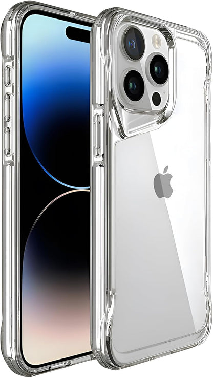 Gear 4 iPhone 15+ Plus/iPhone 14 Plus 6.7-Inch Case Transparent, Heavy Duty Durable 3-Layer [Not Yellowing][Military Grade Drop Protection] Shockproof/DropProof Protective Cover - Clear