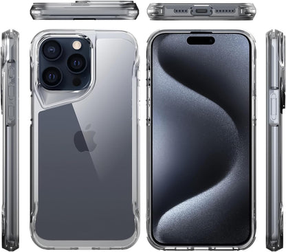 Gear 4 iPhone 15+ Plus/iPhone 14 Plus 6.7-Inch Case Transparent, Heavy Duty Durable 3-Layer [Not Yellowing][Military Grade Drop Protection] Shockproof/DropProof Protective Cover - Clear
