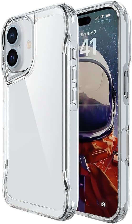 Gear 4 iPhone 15+ Plus/iPhone 14 Plus 6.7-Inch Case Transparent, Heavy Duty Durable 3-Layer [Not Yellowing][Military Grade Drop Protection] Shockproof/DropProof Protective Cover - Clear