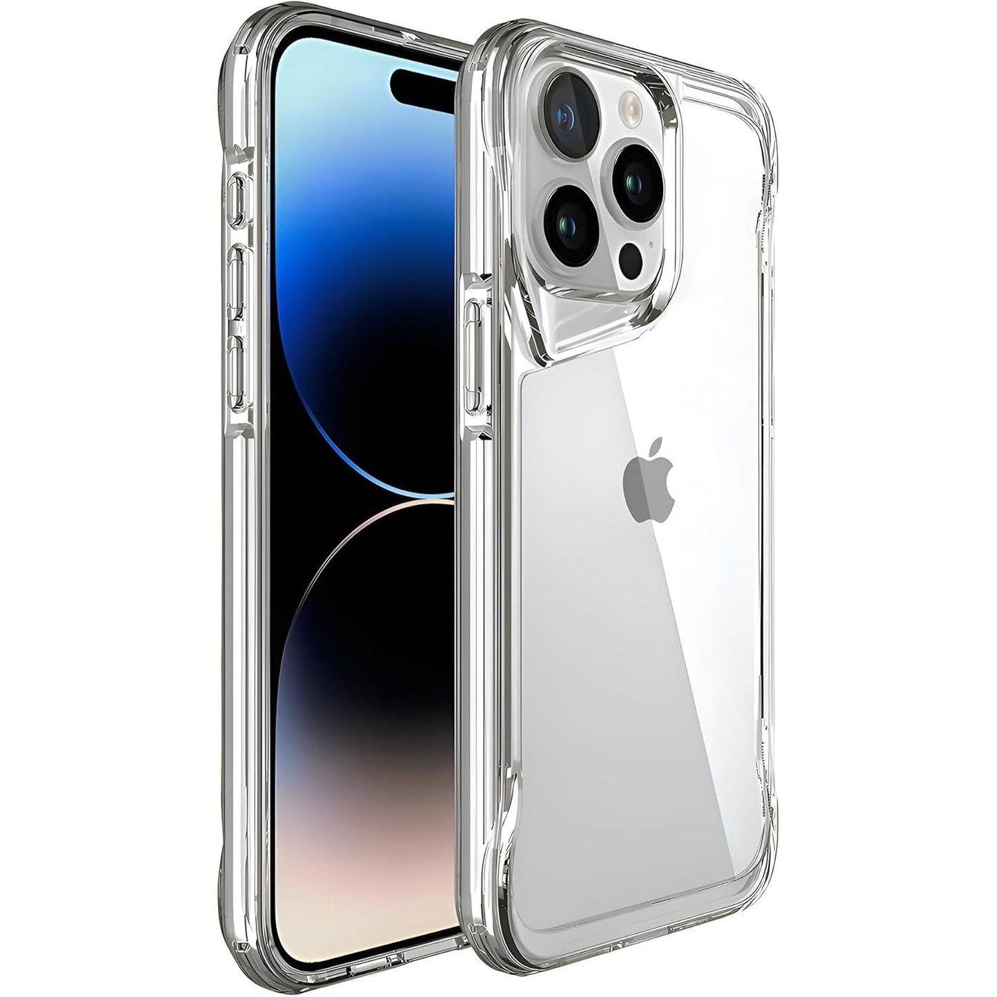 Gear 4 iPhone 15+ Plus/iPhone 14 Plus 6.7-Inch Case Transparent, Heavy Duty Durable 3-Layer [Not Yellowing][Military Grade Drop Protection] Shockproof/DropProof Protective Cover - Clear