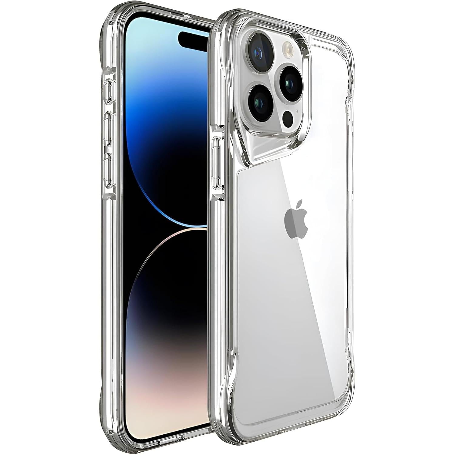 Gear 4 iPhone 15+ Plus/iPhone 14 Plus 6.7-Inch Case Transparent, Heavy Duty Durable 3-Layer [Not Yellowing][Military Grade Drop Protection] Shockproof/DropProof Protective Cover - Clear