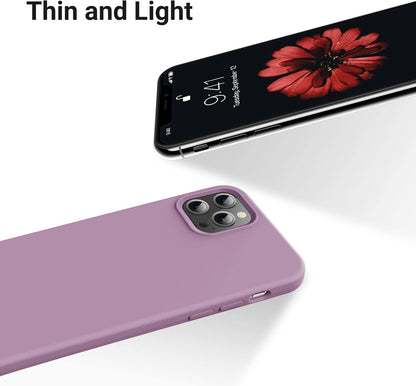 iPhone 14 Pro (6.1 Inch) Case, Liquid Silicone Case, Full Body Protective Cover, Shockproof, Slim Phone Case, Anti - Scratch Soft Microfiber Lining - Mobnizer.com