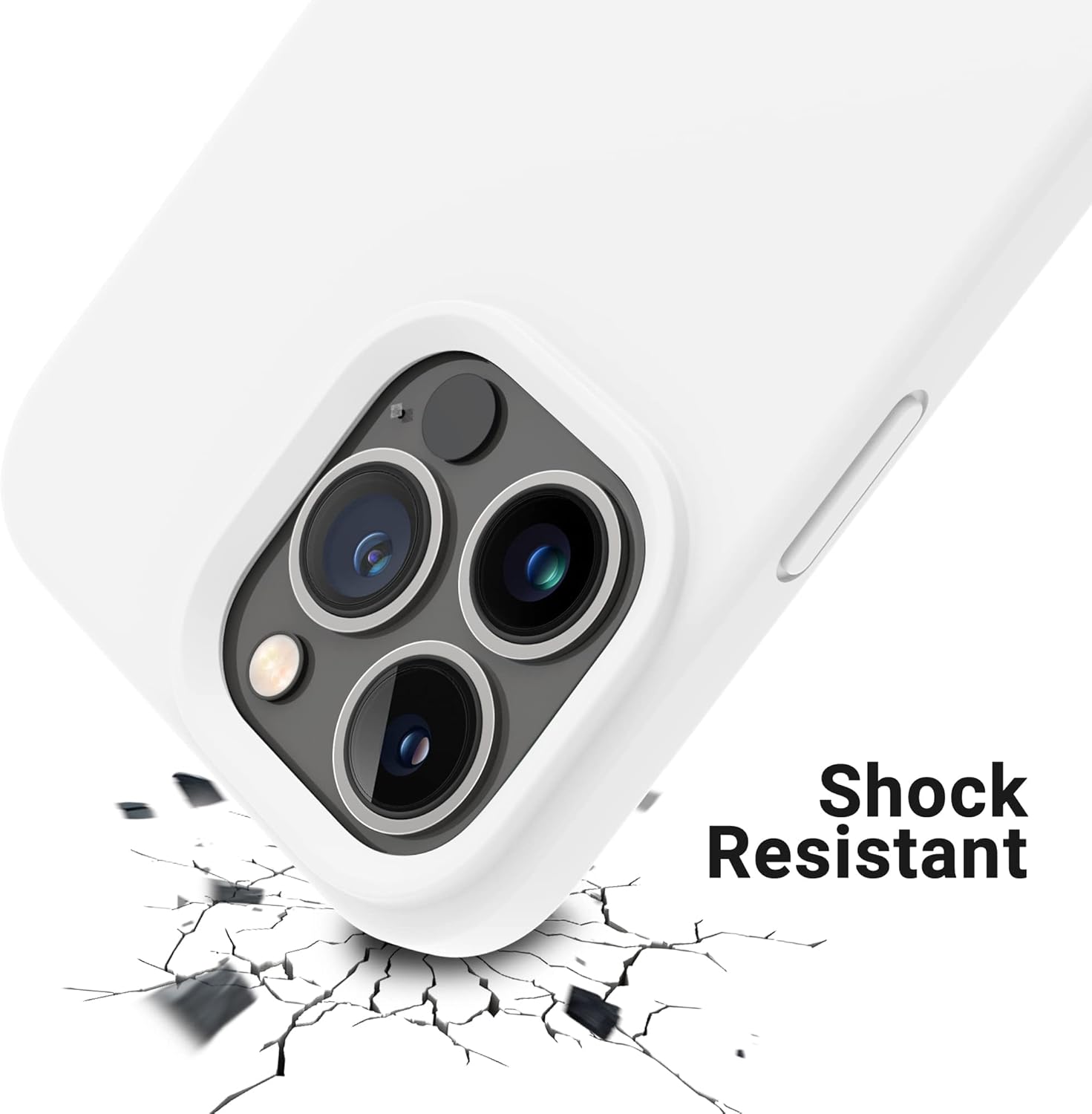 iPhone 14 Pro (6.1 Inch) Case, Liquid Silicone Case, Full Body Protective Cover, Shockproof, Slim Phone Case, Anti - Scratch Soft Microfiber Lining - Mobnizer.com