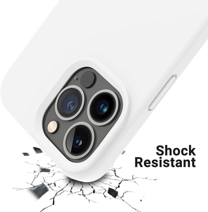 iPhone 14 Pro (6.1 Inch) Case, Liquid Silicone Case, Full Body Protective Cover, Shockproof, Slim Phone Case, Anti - Scratch Soft Microfiber Lining - Mobnizer.com