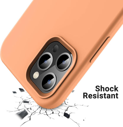 iPhone 14 Pro (6.1 Inch) Case, Liquid Silicone Case, Full Body Protective Cover, Shockproof, Slim Phone Case, Anti - Scratch Soft Microfiber Lining - Mobnizer.com